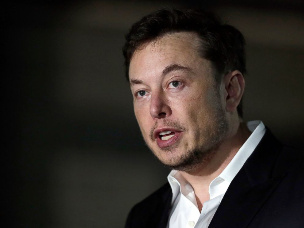 FILE - In this June 14, 2018, file photo, Tesla CEO Elon Musk speaks at a news conference in Chicago. Attorneys tell a federal judge that Tesla CEO Elon Musk shouldn't be found in contempt because he didn't violate a securities fraud settlement. The 