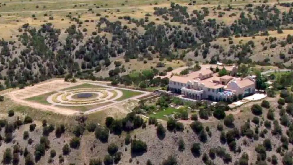 Jeffrey Epstein's Zorro Ranch in Stanley, N.M. is shown Monday, July 8, 2019. Epstein is entangled in two legal fights that span the East Coast, challenging his underage sexual abuse victims in a Florida court hours after he was indicted on sex traff