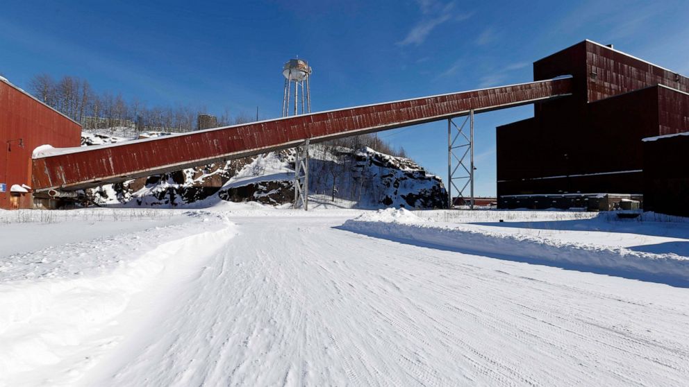 FILE - In this Feb. 10, 2016, file photo is a former iron ore processing plant near Hoyt Lakes, Minn., that would become part of a proposed PolyMet copper-nickel mine. An internal investigation has found that the Environmental Protection Agency misha