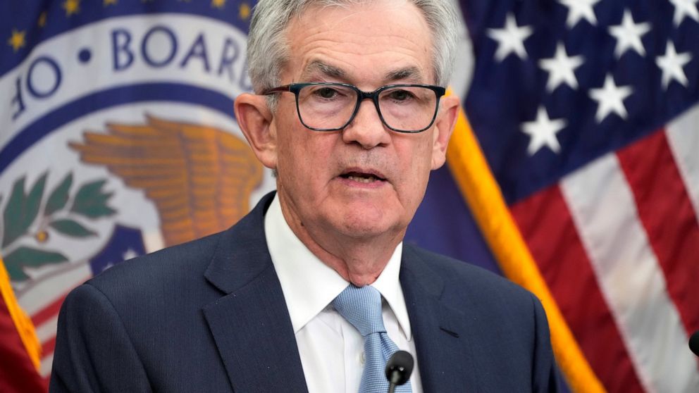 Federal Reserve Chair Jerome Powell speaks during a news conference Wednesday, Dec. 14, 2022, at the Federal Reserve Board Building, in Washington. (AP Photo/Jacquelyn Martin)