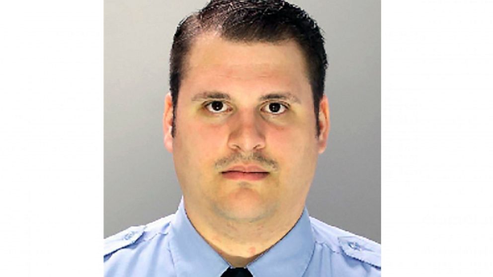 This undated photo provided by Philadelphia Police Department shows former Philadelphia police Officer Eric Ruch Jr., charged with first-degree murder, Oct. 9, 2020 in the 2017 shooting of a Black man after a high-speed car chase. Ruch Jr. became "di