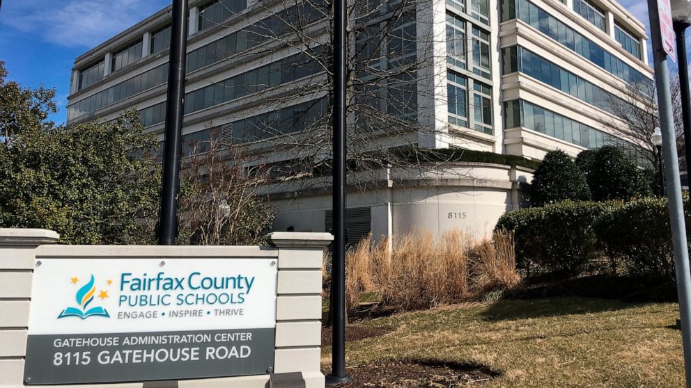 This photo shows Fairfax County Public Schools Monday, March 4, 2019 in Merrifield, Va. A federal appeals court has granted a request from a Virginia school system to continue using a challenged admissions policy while it appeals a ruling that found 
