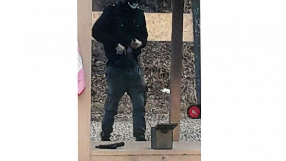 This Nov. 11, 2022 photo taken by an FBI in an affidavit filed to the United State District Court of Minnesota shows River William Smith at a gun club in Prior Lake, Minn. Smith, who authorities say had idolized the man who killed five people at a ga