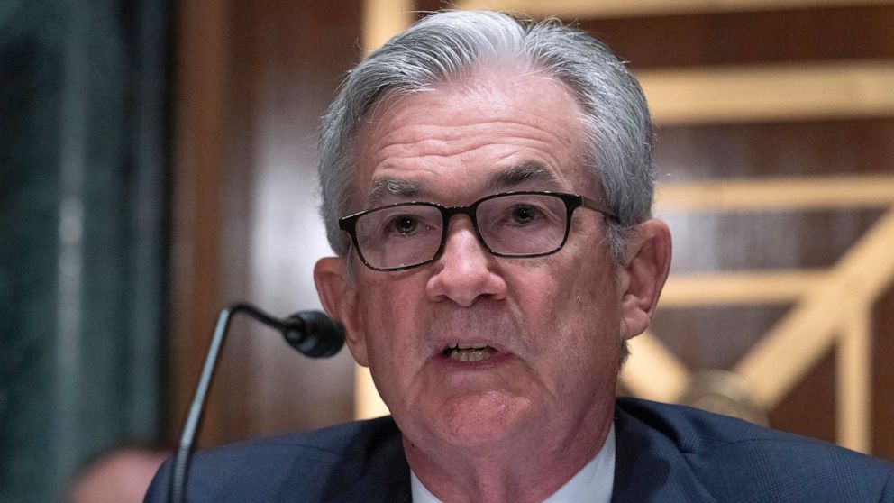 Federal Reserve Board Chair Jerome Powell testifies before Senate Banking, Housing, and Urban Affairs hearing to examine the Semiannual Monetary Policy Report to Congress, Thursday, July 15, 2021, on Capitol Hill in Washington. (AP Photo/Jose Luis Magana)