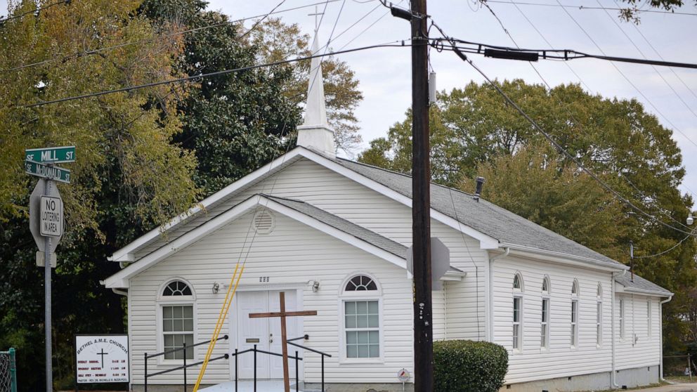 This Nov. 19, 2019 photo shows the Bethel African Methodist Episcopal Church in Gainesville, Ga. A white 16-year-old girl is accused of plotting to attack a mostly black church in Gainesville, where police say she planned to kill worshippers because 