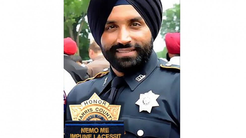 FILE - This photo provided by Harris County, Texas, Sheriff's Office shows Deputy Sandeep Dhaliwal. Robert Solis was sentenced to death Wednesday, Oct. 26, 2022, for the fatal 2019 shooting of Dhaliwal, a law enforcement officer who was the first Sik