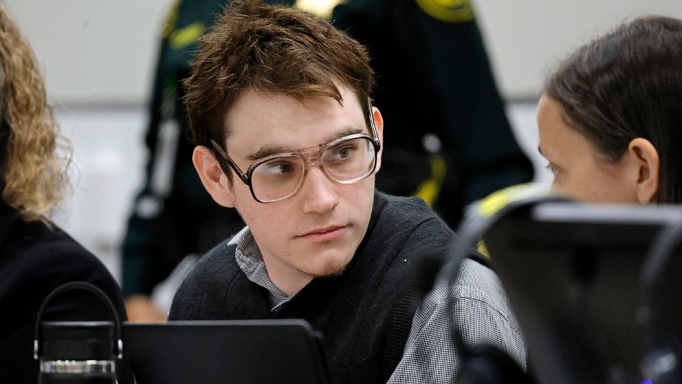 FILE - Marjory Stoneman Douglas High School shooter Nikolas Cruz is shown at the defense table during the penalty phase of his trial at the Broward County Courthouse in Fort Lauderdale, Fla., Friday, Sept. 2, 2022. Testimony at Cruz's trial shows tha