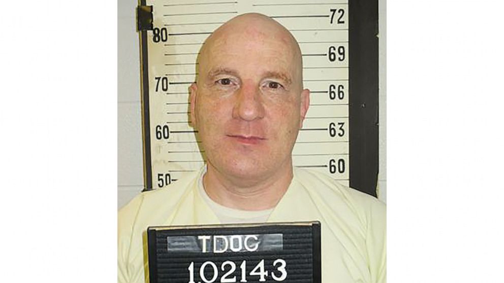 FILE - This booking photo provided by the Tennessee Department of Correction shows death row inmate Henry Hodges. The Associated Press has filed a motion seeking to protect public access to records detailing the treatment of Hodges, the Tennessee dea