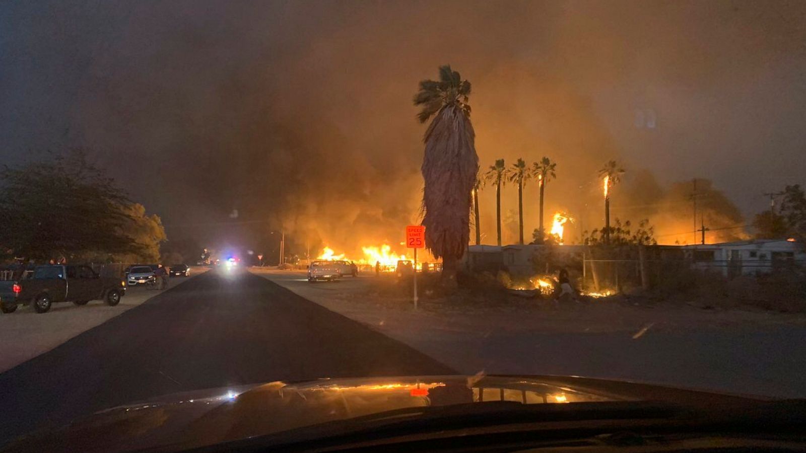 Wildfire Burns Homes In Southern California Desert Town Abc News