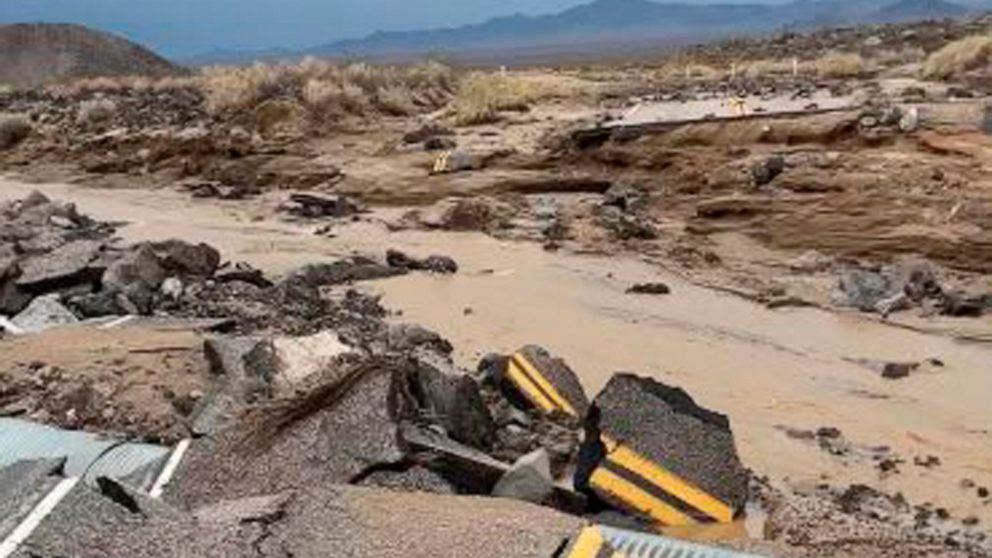 Some Roads In and Out of Death Valley Closed Due to Flash Floods