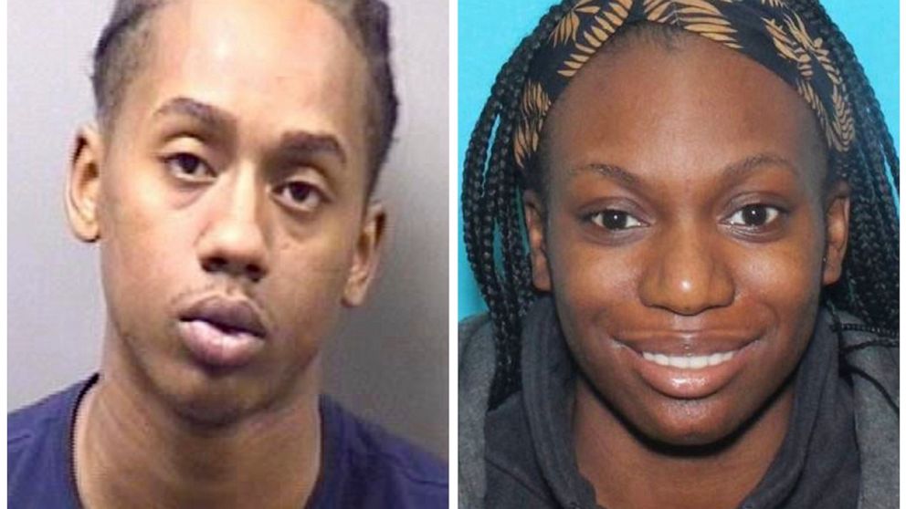 This combo of images released by the Illinois State Police, shows Darius D. Sullivan, left, and Xandria A. Harris, two people authorities were searching for Thursday, Dec. 30 2021, who are believed to have been involved in the fatal shooting of one p