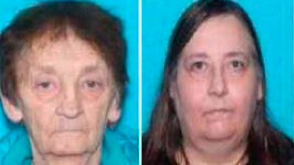 This composite photo provided by the Pendleton Police Department shows missing Oregon women Dorothy "Kae" Turner, left, and her daughter Heidi Turner. The body of missing Dorothy "Kae" Turner was found Friday, Nov. 5, 2021, in the Panhandle National 