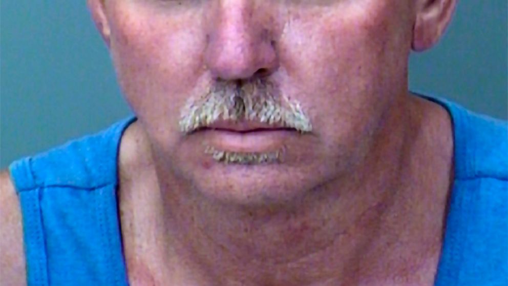 This undated booking photo provided by the Chandler Police shows Landon Earl Rankin, 54, who was arrested Wednesday, May 4, 2022, in two thefts of wedding gifts at private venues in April and was being held without bond, according to Chandler police 