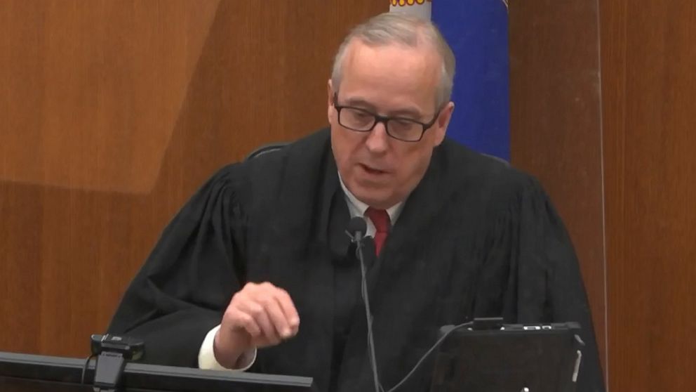 In this screen grab from video, Hennepin County Judge Peter Cahill presides over jury selection, Wednesday, March 17, 2021, in the trial of former Minneapolis police officer Derek Chauvin, in the May 25, 2020, death of George Floyd at the Hennepin Co