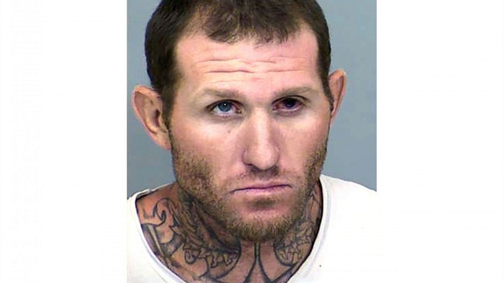 This Maricopa County Sheriff's Office booking photo shows former state prison inmate fugitive, Clinton Hurley. On Saturday, Oct. 9, 2021, Hurley attacked a sheriff's deputy while being processed for felony warrants. Hurley fled the scene in the sheri