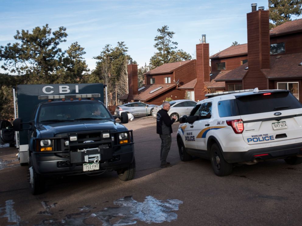 Members of the Colorado Bureau of Investigation and the Woodland Park, Colo., Police arrive Friday, Dec. 21, 2018, at the home of Kelsey Berreth, who has been missing since Thanksgiving. Police arrested her fiance Patrick Frazee earlier in the mornin