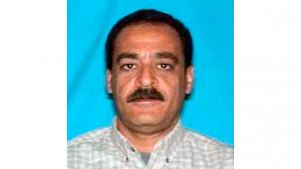 FILE - This undated file photo provided by the Irving (Texas) Police Department shows Yaser Abdel Said. Said, who evaded arrest for over 12 years after being accused of fatally shooting his two teen daughters in a taxi parked near a Dallas-area hotel