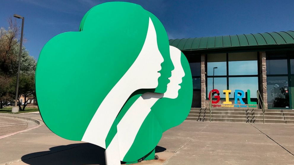 FILE - The headquarters of Girl Scouts of New Mexico Trails in Albuquerque, N.M., is shown June 7, 2021. Philanthropist MacKenzie Scott has donated $84.5 million to Girl Scouts of the USA and 29 of its local branches. The CEO, Sofia Chang, of the 110