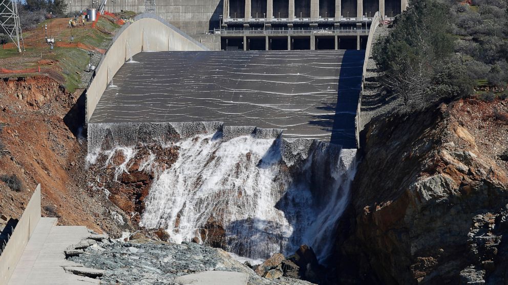 Repaired Spillway At Nation S Tallest Dam To Be Deployed Abc News