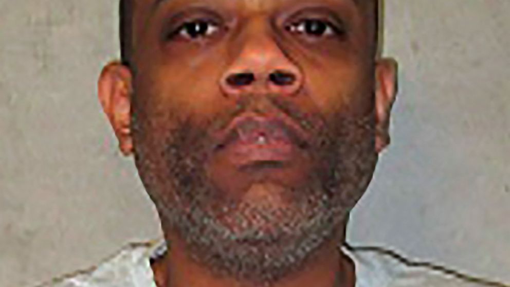 FILE - This undated photo provided by the Oklahoma Department of Corrections shows Donald Anthony Grant. A federal appeals court in Denver has rejected a request from two Oklahoma death row inmates Grant and Gilbert Postelleto temporarily halt their 