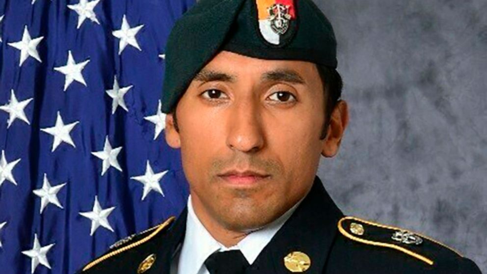 FILE - This undated photo provided by the U.S. Army shows Army Green Beret Logan Melgar, who died from non-combat related injuries in Mali in June 2017. A member of an elite group of U.S. Marines has been found not guilty of murder for his role in th