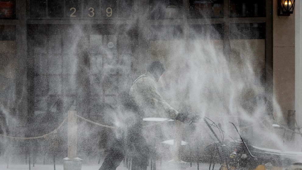  Winter storm whipping East Coast with snow, thunderstorms
