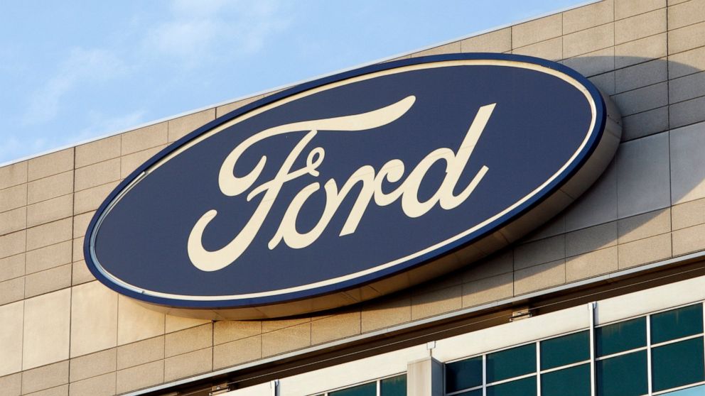 In this Oct. 26, 2009 photo, the Ford logo is seen on the automaker's headquarters in Dearborn, Mich. A Georgia jury has returned a $1.7 billion verdict against Ford Motor Co. involving a pickup truck crash that claimed the lives of a Georgia couple.