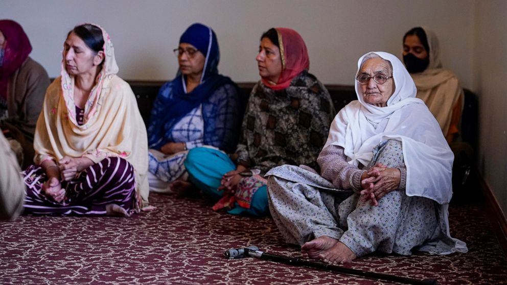 Members of the Sikh Coalition gather at the Sikh Satsang of Indianapolis in Indianapolis, Saturday, April 17, 2021 to formulate the groups response to the shooting at a FedEx facility in Indianapolis that claimed the lives of four members of the Sikh