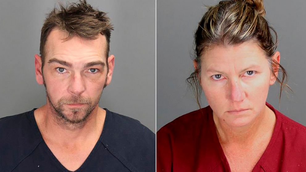 FILE - This undated combo of photos provided by the Oakland County Sheriff's Office shows James Crumbley, left, and Jennifer Crumbley, the parents of Ethan Crumbley, a teen accused of killing four students in a shooting at Oxford High School, in Mich