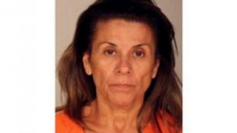 This image provided by the Plano, Texas, Police Department shows Esmeralda Upton in her police booking photo on Thursday, Aug. 25, 2022 in Plano, Texas. Upton was arrested and faces a possible hate crime charge after she was captured on video in a ra