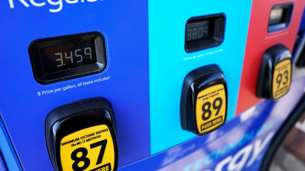 FILE - Gas price is seen at a Mobil gas station in Vernon Hills, Ill., Friday, June 11, 2021. Energy stocks powered through the broader market’s January 2022 slump and are poised to keep rising as long as oil prices stay high and worries about loomin