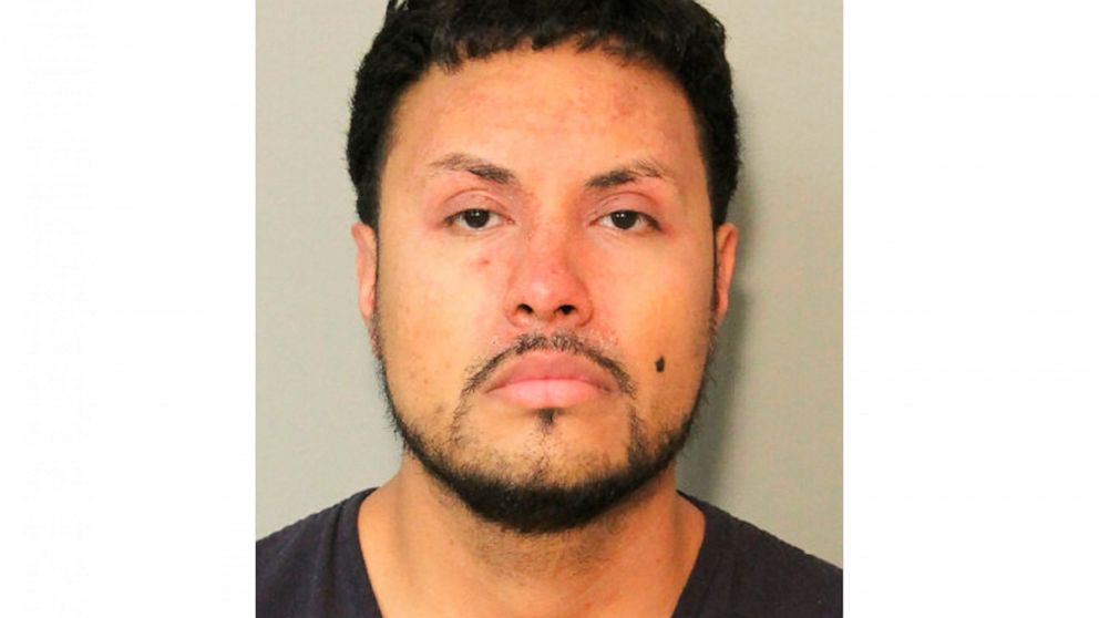 This January 2021 photo provided by the Houston Police Department shows Roland Caballero. Caballero, who was hospitalized in stable condition Friday, Jan. 28, 2022, with a gunshot wound to the neck, has been charged with three counts of attempted cap