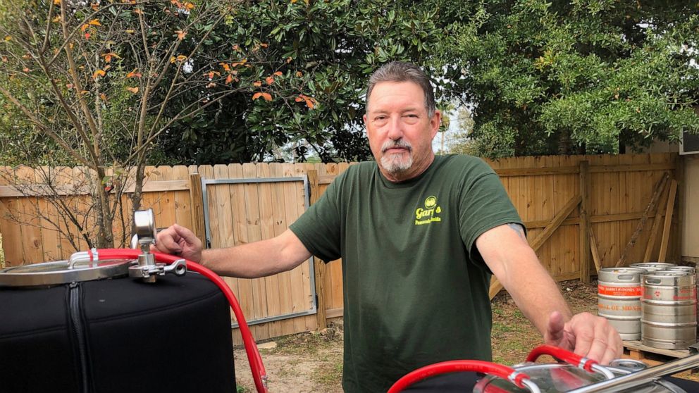 Gary Yetter, a retired Navy officer who now owns a brewery near Naval Air Station Pensacola, where a Royal Saudi Air Force officer fatally shot three sailors, talks about the importance of the base to the region, Monday, Dec. 9, 2019, in Pensacola, F