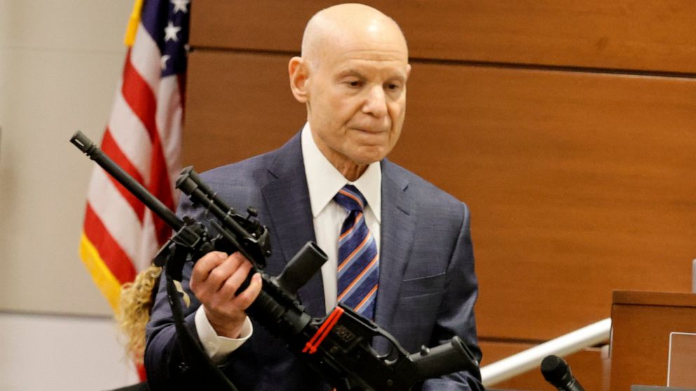 Florida school shooter’s AR-15 rifle shown to his jurors