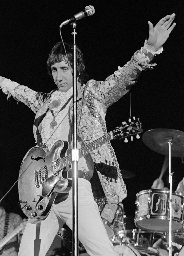PHOTO: Pete Townshend of British rock group the Who performs at the Cow Palace, in San Francisco, Calif., November 1967.