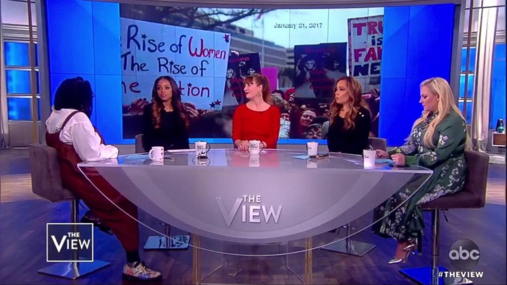 PHOTO: Women's March co-presidents Tamika Mowry and Bob Bland joined "The View" Monday to discuss allegations against the organization.