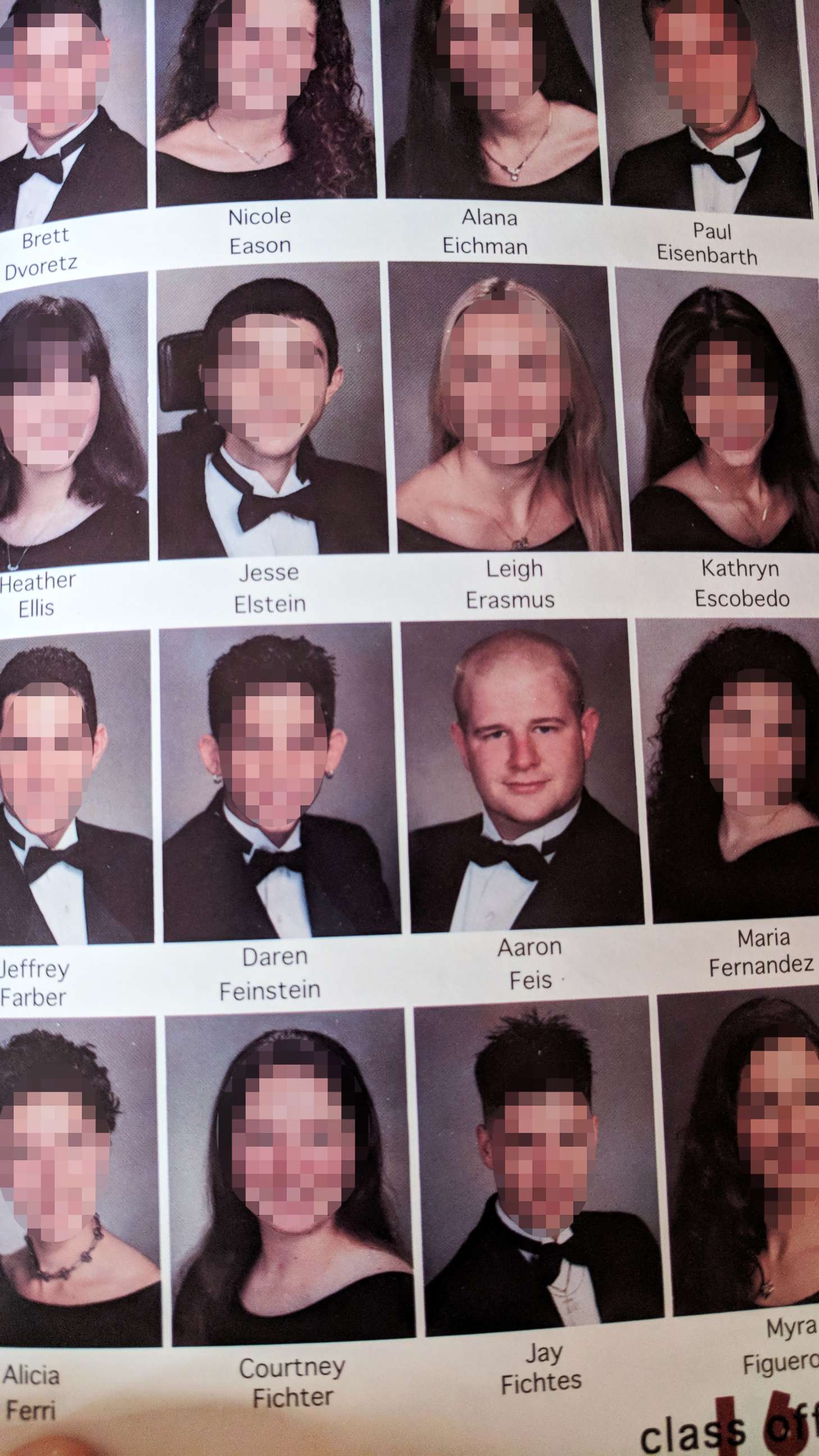 PHOTO: Aaron Feis is pictured in this 1999 yearbook from Marjory Stoneman Douglas High School.