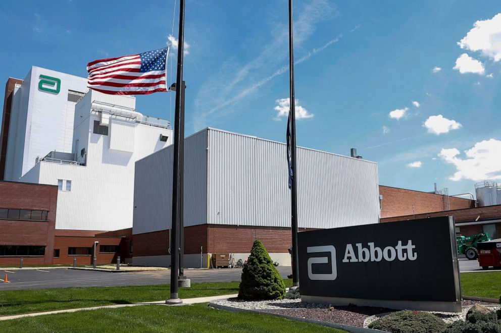 PHOTO: The Abbott manufacturing facility in Sturgis, Mich., May 13, 2022. 