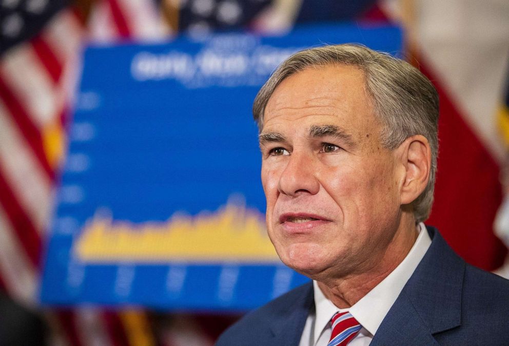 PHOTO: Texas Gov. Greg Abbott on June 22, 2020.