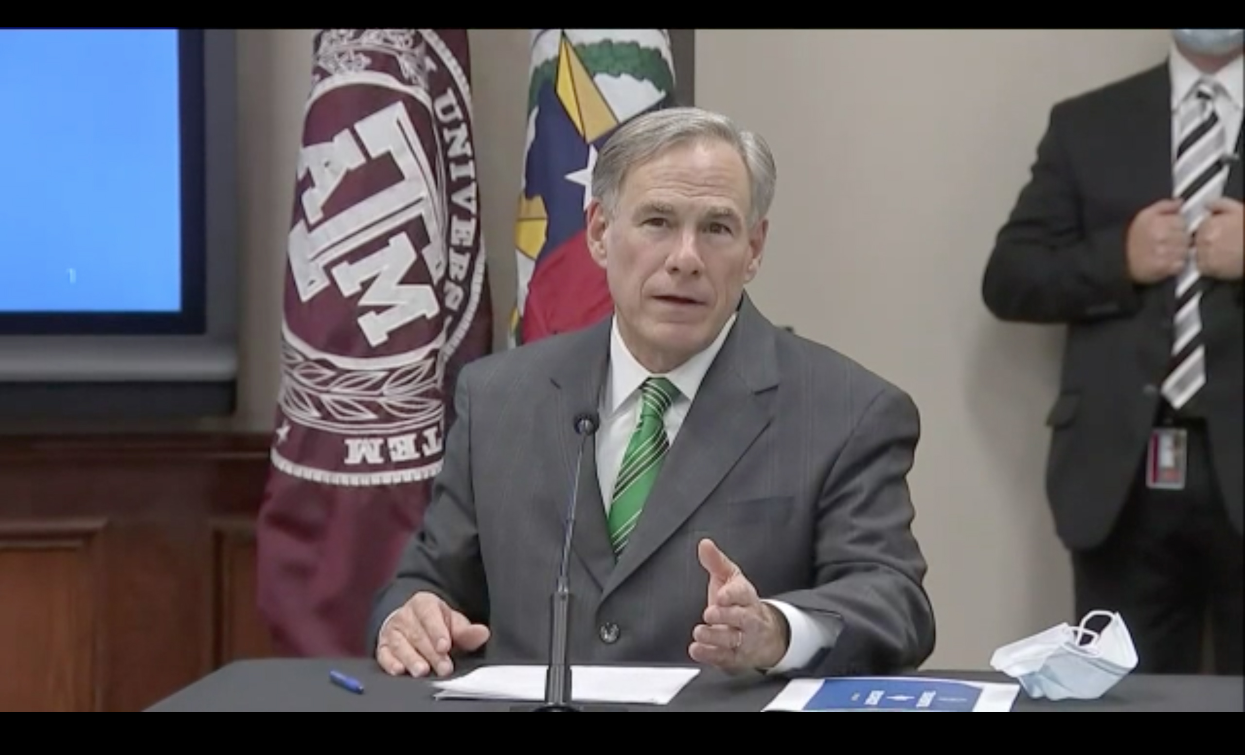 PHOTO: Texas Gov. Greg Abbott speaks to the press, June 16, 2020.