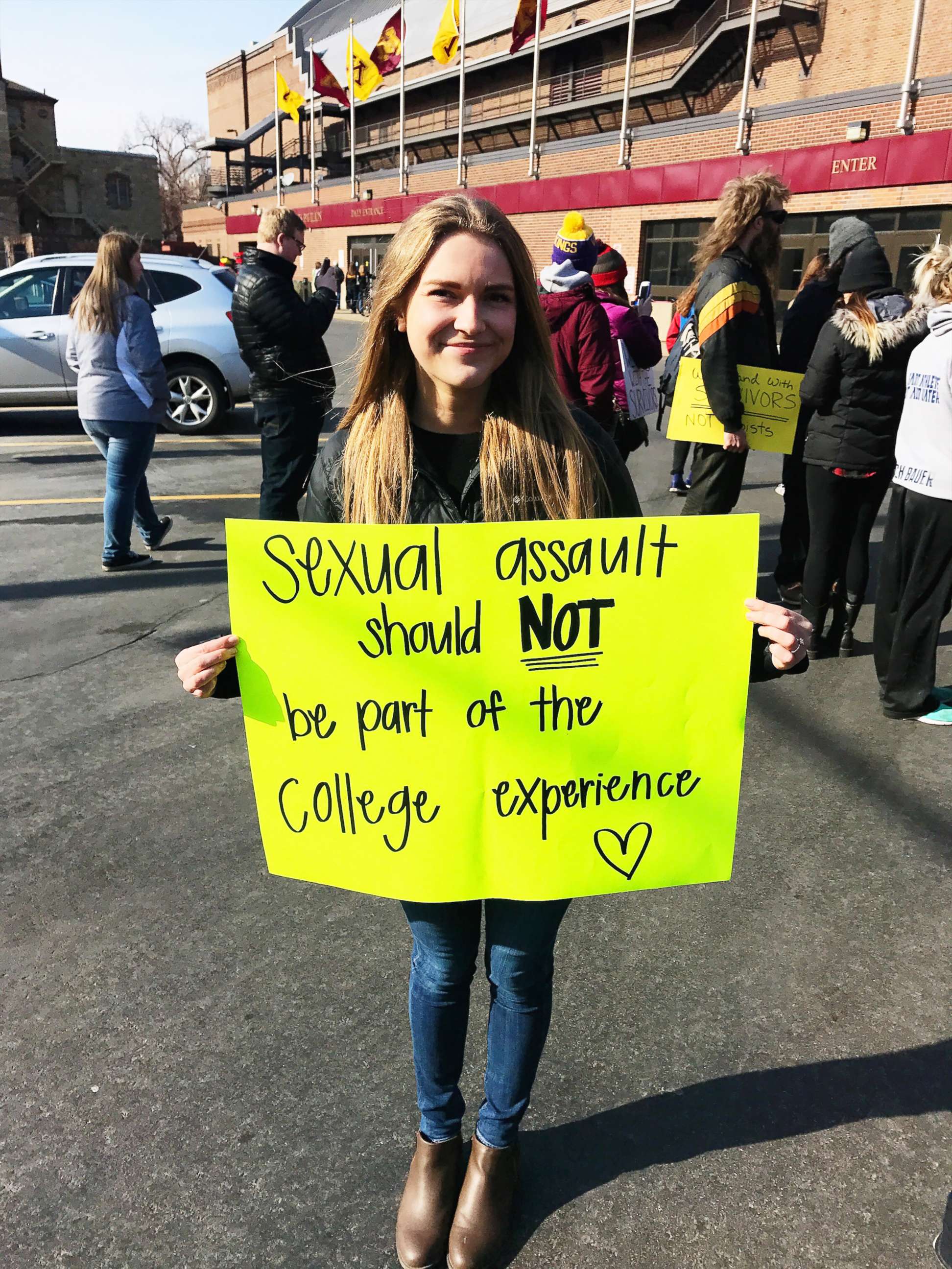 PHOTO: Abby Honold, 23, is a sexual assault survivor and activist who is fighting for legislation that would require more training for authorities.