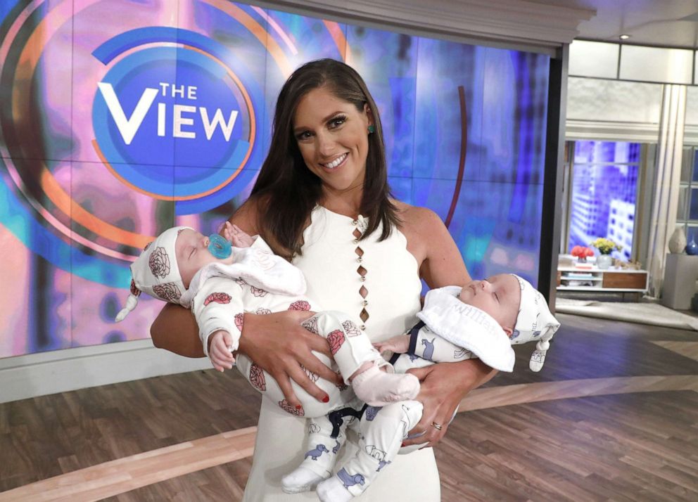 PHOTO: "The View" season 23 premiere on Sept. 3, 2019, included a visit from Abby Huntsman's three-month-old twins, Ruby and William.