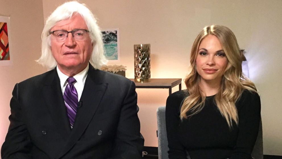 PHOTO: Former Playmate Dani Mathers alongside her lawyer Tom Mesereau in an interview with ABC News.