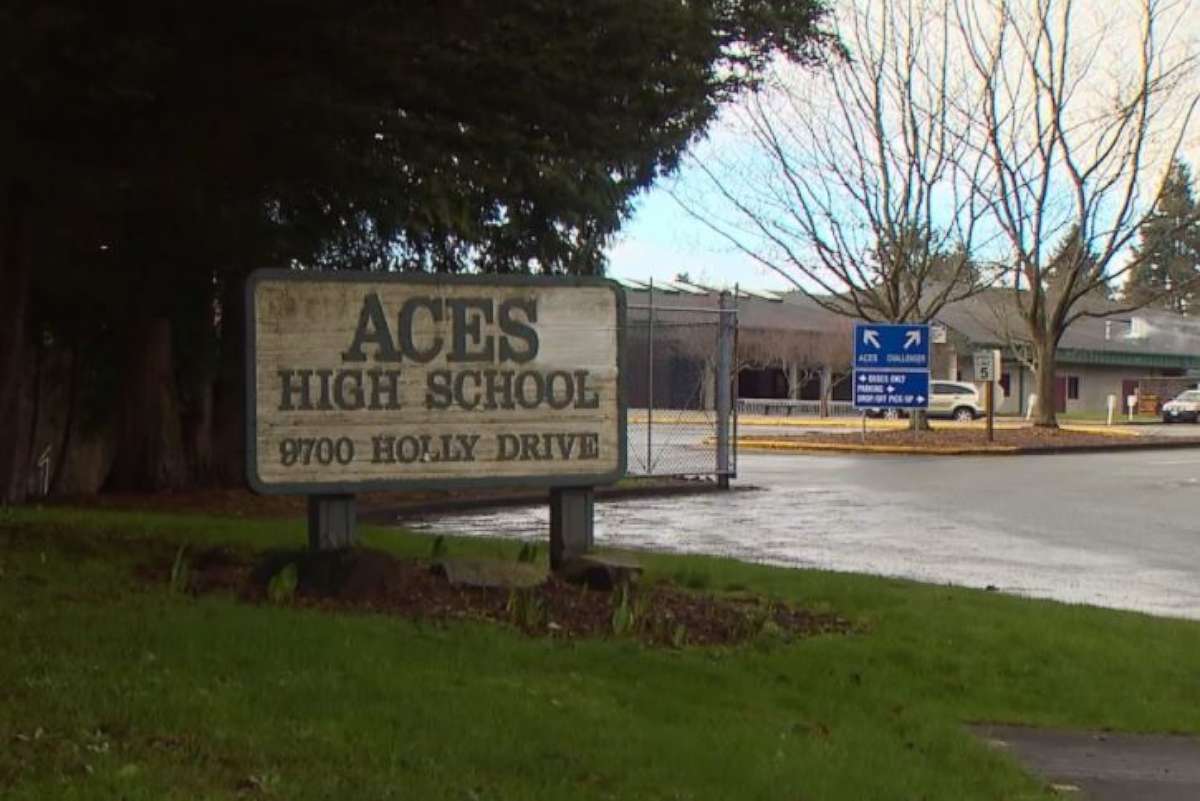 A student at ACES High School in Everett, Washington, was arrested after his grandmother called police to report he was plotting a mass shooting.