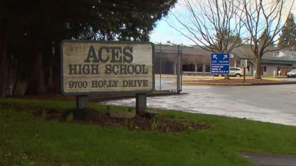 A student at ACES High School in Everett, Washington, was arrested after his grandmother called police to report he was plotting a mass shooting.
