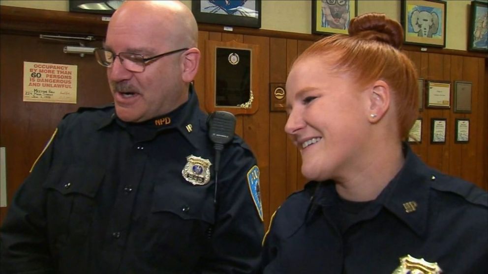 PHOTO: Officers Steven Golub and Devin Humphreys with the Northport Village Police Department are being credited with saving the life of a newborn baby who was not breathing.