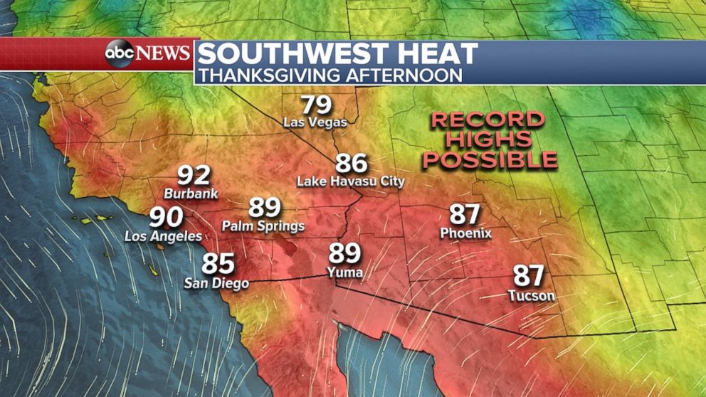 Heat is gripping much of the Southwest United States.