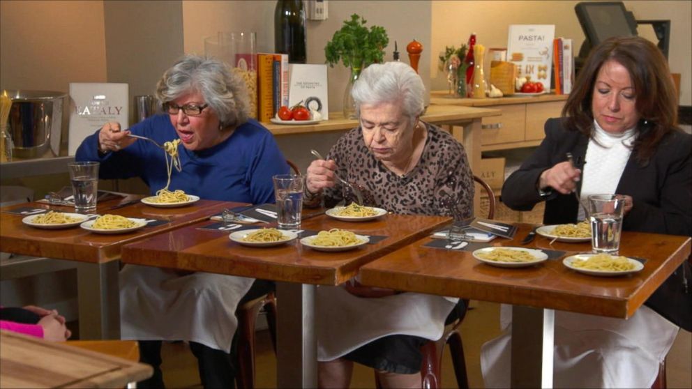 PHOTO: "GMA" recruited Italian grandmothers to taste test three pastas at three different price points. 