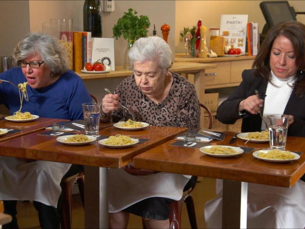 PHOTO: GMA recruited Italian grandmothers to taste test three pastas at three different price points.