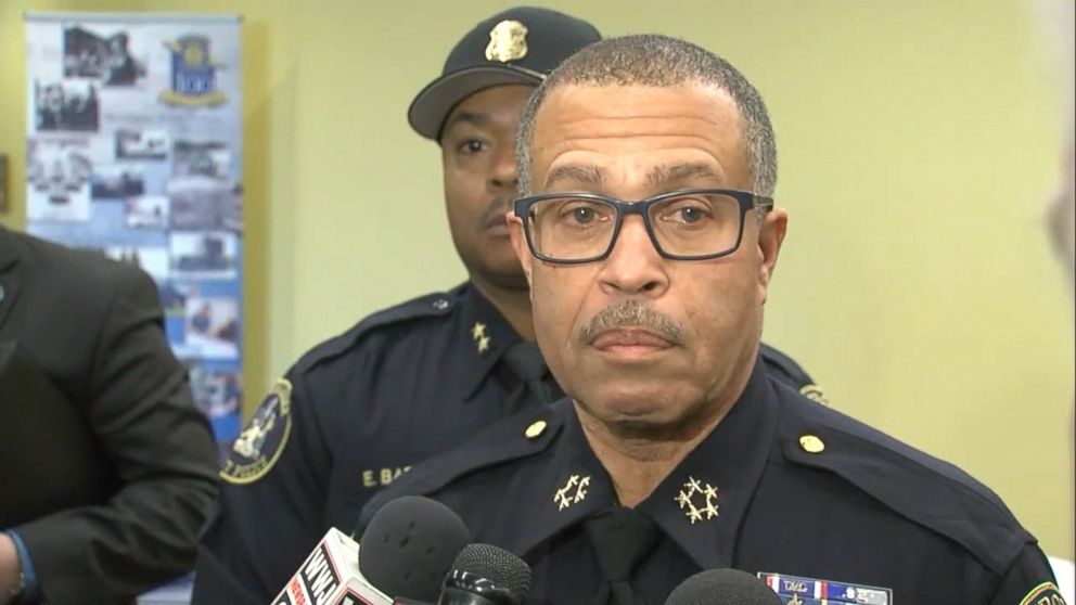 PHOTO: Detroit Police Chief James Craig speaks at a press conference, March 16, 2017.